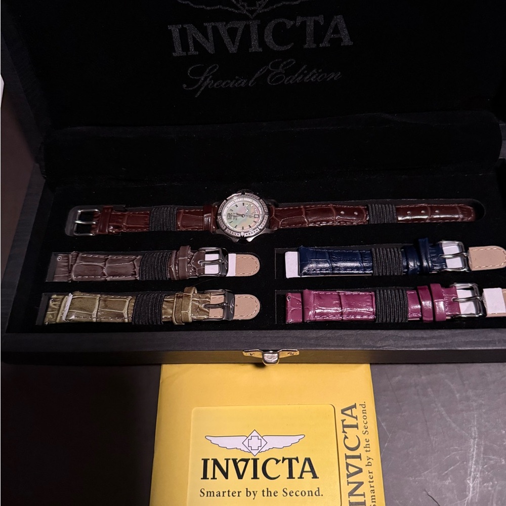 Invicta Special Edition Women’s Watch Gift Set with Interchangeable Straps